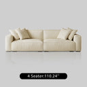 Italian Minimalist Sofa with Full-Grain Leather