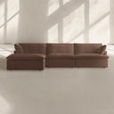 Sunshine Modular Track Arm Left-Arm Sofa-Chaise Sectional