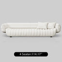 Italian Minimalist Fabric Sofa with Bed