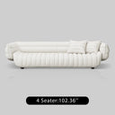 Italian Minimalist Fabric Sofa with Bed