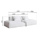 Linen Floating Island Sofa