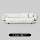 Italian Minimalist Fabric Sofa with Bed