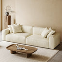 Italian Minimalist Sofa with Full-Grain Leather
