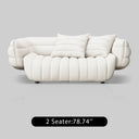 Italian Minimalist Fabric Sofa with Bed