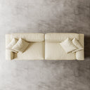 Italian Minimalist Sofa with Full-Grain Leather