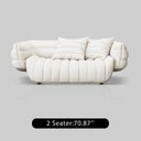 Italian Minimalist Fabric Sofa with Bed
