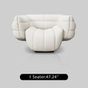 Italian Minimalist Fabric Sofa with Bed
