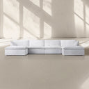 Sunshine Modular Track Arm U-Chaise Sectional