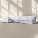 Sunshine Modular Track Arm U-Chaise Sectional