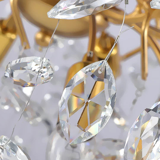 Mamie Postmodern Creative Crystal Branch Chandelier for Living Room