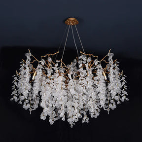 Hedda Branch Crystal Dining Room Chandelier, Elegant Pendant Lighting