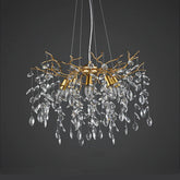 Mamie Postmodern Creative Crystal Branch Chandelier for Living Room