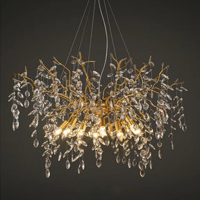 Mamie Postmodern Creative Crystal Branch Chandelier for Living Room